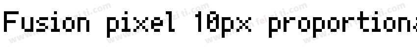 Fusion pixel 10px proportional字体转换